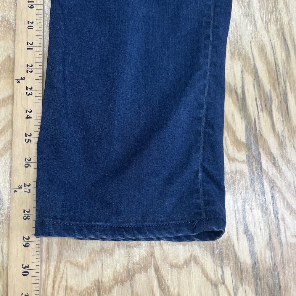 7 For All Mankind Slimmy Jeans Men's 38X29 Blue Denim Dark Wash Straight Stretch - Picture 11 of 13